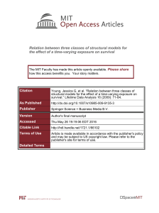 Relation between three classes of structural models for