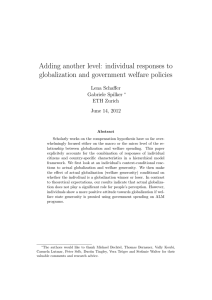 Adding another level: individual responses to globalization and government welfare policies