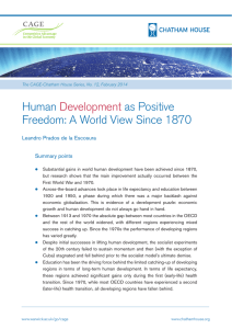 Human as Positive Freedom: A World View Since 1870 Development
