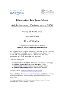 Addiction and Culture since 1800  Stuart Walton Friday 26 June 2015