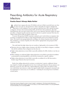 A Prescribing Antibiotics for Acute Respiratory Infections