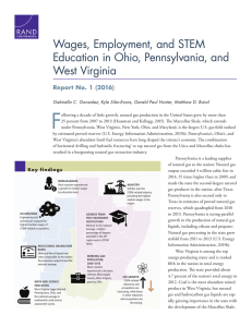 F Wages, Employment, and STEM Education in Ohio, Pennsylvania, and West Virginia