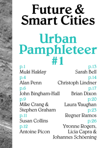 Future &amp; Smart Cities Urban Pamphleteer