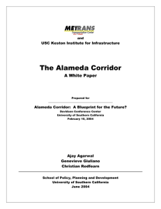 The Alameda Corridor  A White Paper