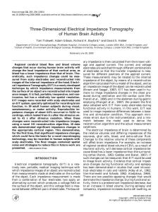 Three-Dimensional Electrical Impedance Tomography of Human Brain Activity