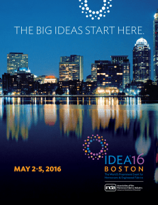 THE BIG IDEAS START HERE. MAY 2-5, 2016