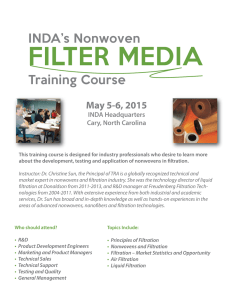 FILTER MEDIA INDA’s Nonwoven Training Course
