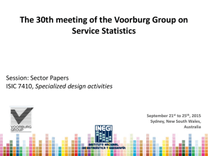 The 30th meeting of the Voorburg Group on Service Statistics