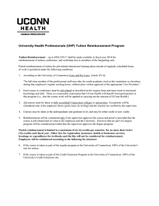 University Health Professionals (UHP) Tuition Reimbursement Program