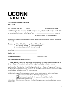 Contract for Student Experience 2015-2016