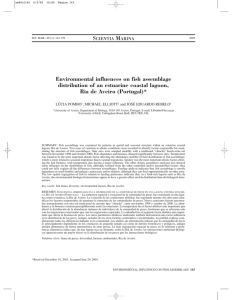 S M Environmental influences on fish assemblage distribution of an estuarine coastal lagoon,