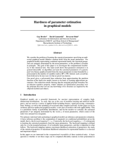 Hardness of parameter estimation in graphical models