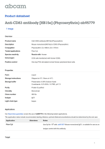 Anti-CD83 antibody [HB15e] (Phycoerythrin) ab95779 Product datasheet 1 Image Overview