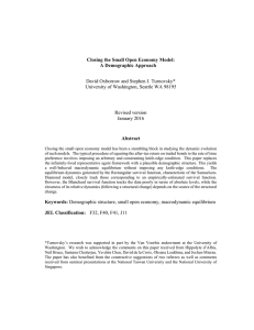 Closing the Small Open Economy Model: A Demographic Approach