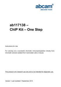 ab117138 – ChIP Kit – One Step