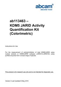 ab113463 – KDM5 JARID Activity Quantification Kit (Colorimetric)