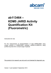 ab113464 – KDM5 JARID Activity Quantification Kit (Fluorometric)