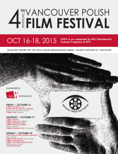 4 FILM FESTIVAL VANCOUVER POLISH OCT 16-18, 2015