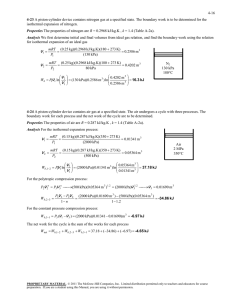 4-16 isothermal expansion of nitrogen. for isothermal expansion of an ideal gas