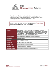 Searches for electroweak production of charginos,