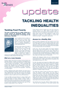 Tackling Food Poverty Page 3 Issue 2 2002