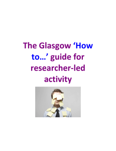 The Glasgow guide for researcher-led