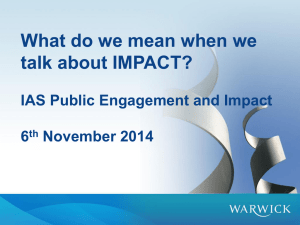 What do we mean when we talk about IMPACT? 6