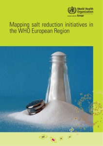 Mapping salt reduction initiatives in the WHO European Region