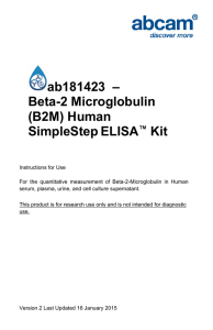 ab181423  – Beta-2 Microglobulin (B2M) Human SimpleStep