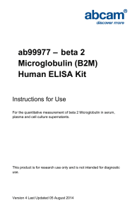 ab99977 – beta 2 Microglobulin (B2M) Human ELISA Kit