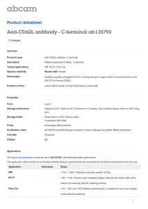 Anti-CD62L antibody - C-terminal ab135792 Product datasheet 3 Images Overview