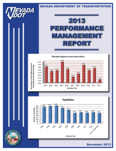 2013 PERFORMANCE MANAGEMENT REPORT