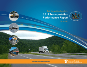 2015 Transportation Performance Report State Transportation Commission www.talkPAtransportation.com