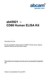 ab45921  – CD86 Human ELISA Kit