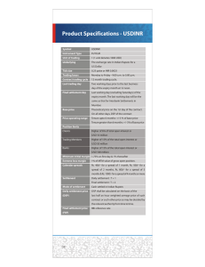 Product Specifications - USDINR
