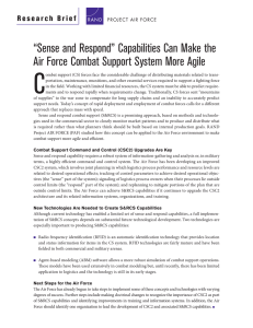 C “Sense and Respond” Capabilities Can Make the