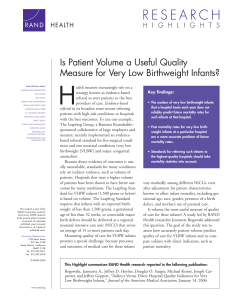 H Is Patient Volume a Useful Quality