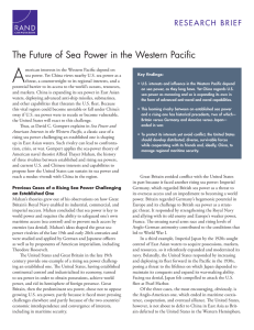A The Future of Sea Power in the Western Pacific