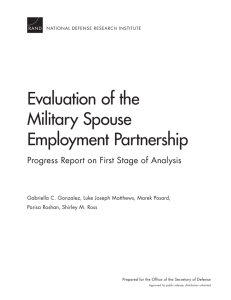 Evaluation of the Military Spouse Employment Partnership