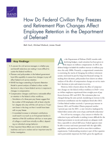 How Do Federal Civilian Pay Freezes and Retirement Plan Changes Affect