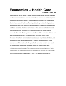Economics Health Care of Dr.Amean A.Yasir ,PhD