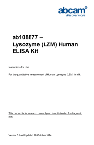 ab108877 – Lysozyme (LZM) Human ELISA Kit