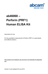 ab46068 – Perforin (PRF1) Human ELISA Kit