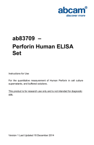 ab83709  – Perforin Human ELISA Set