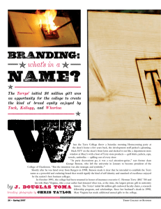 name?  Branding: what’s in a