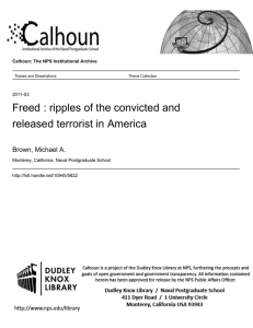 Freed : ripples of the convicted and released terrorist in America