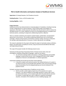 PhD in Health Informatics and Systems Analysis of Healthcare Services