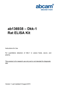 ab136938 – Dkk-1 Rat ELISA Kit