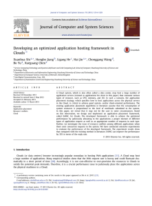 Journal of Computer and System Sciences Clouds