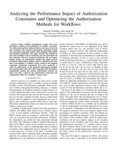 Analyzing the Performance Impact of Authorization Constraints and Optimizing the Authorization